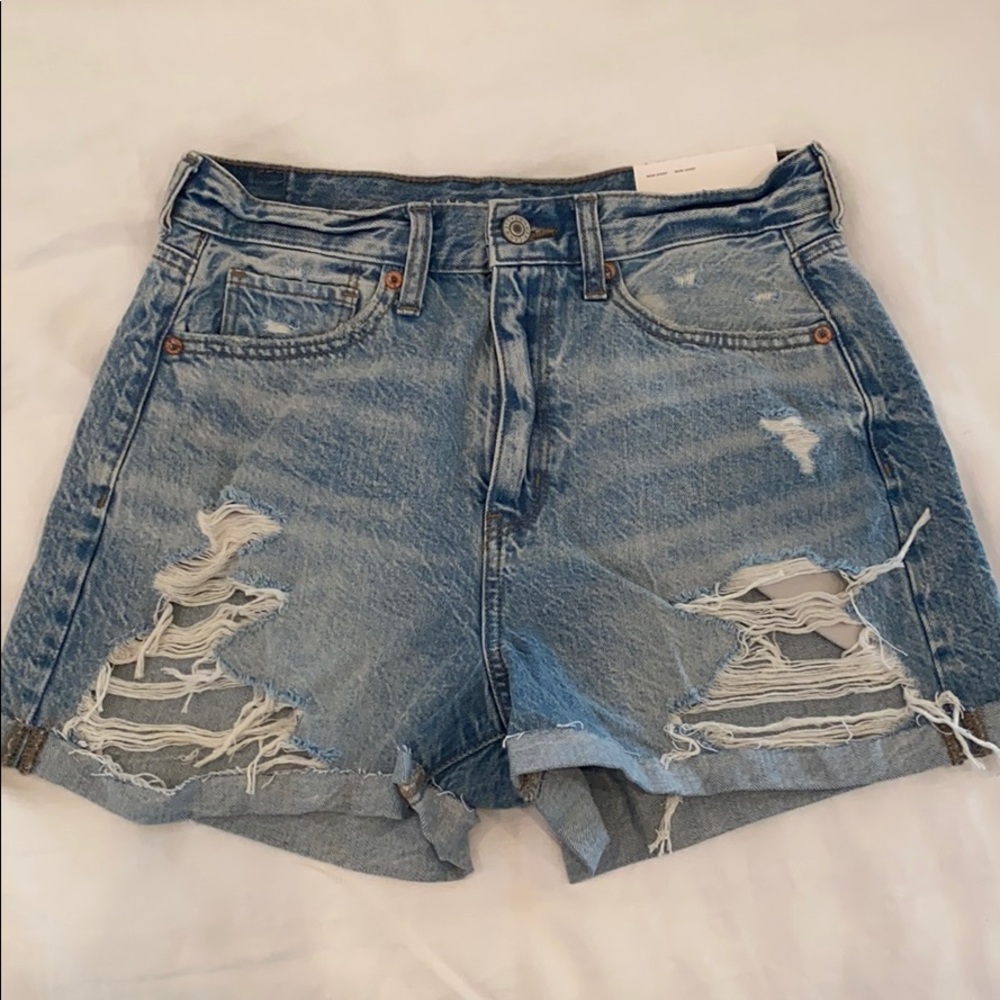 NWT Denim Mom Shorts
